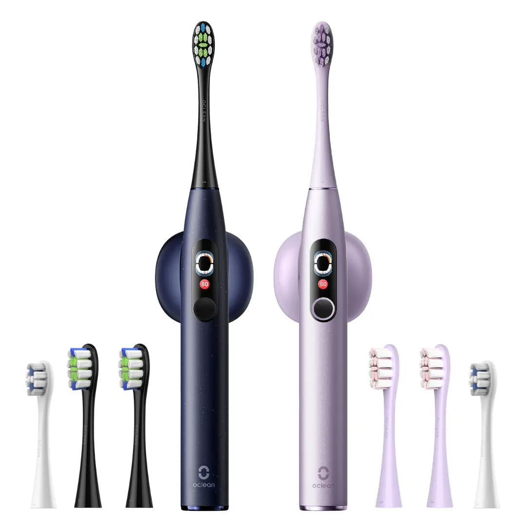 Zestaw 2 szczoteczki Oclean X Pro Digital + 8 końcówek
