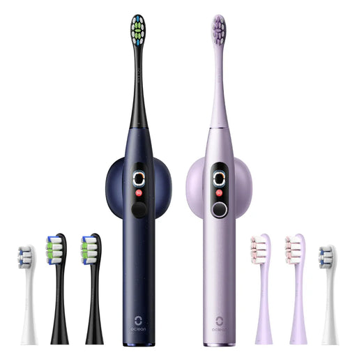 Zestaw 2 szczoteczki Oclean X Pro Digital + 8 końcówek