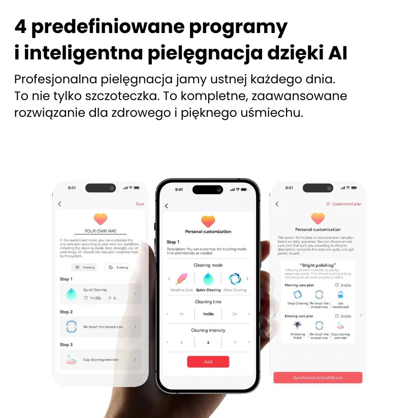 Zestaw Oclean X Pro 20 + etui + 3 końcówki