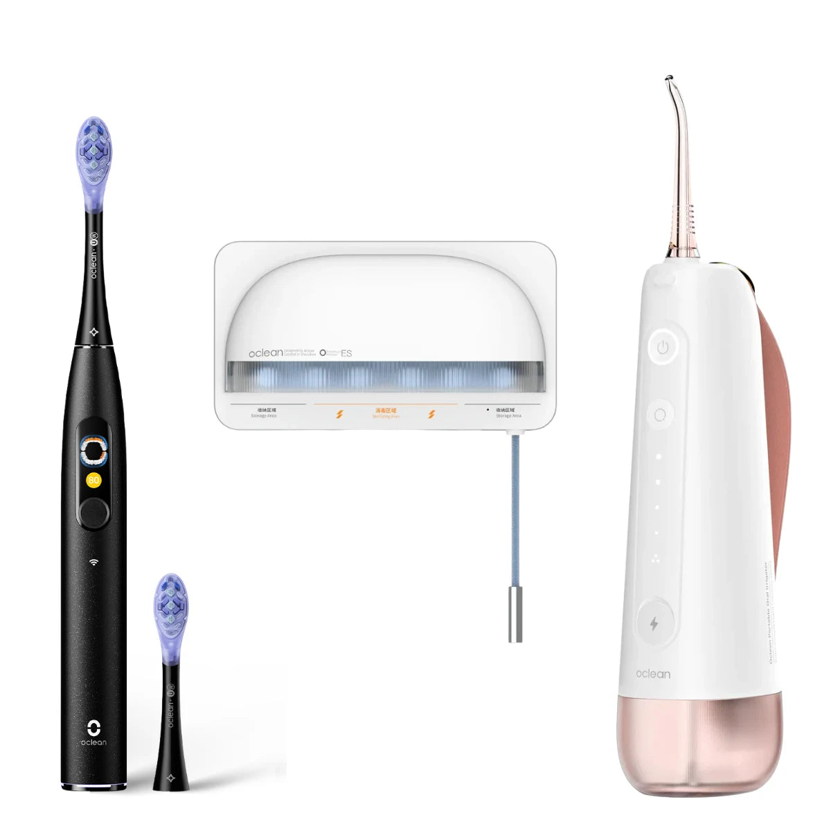 Zestaw Oclean X Ultra 20 + irygator W10 + uchwyt dezynfekujący S1