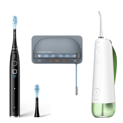 Zestaw Oclean X Pro 20 + irygator W10 + uchwyt dezynfekujący S1