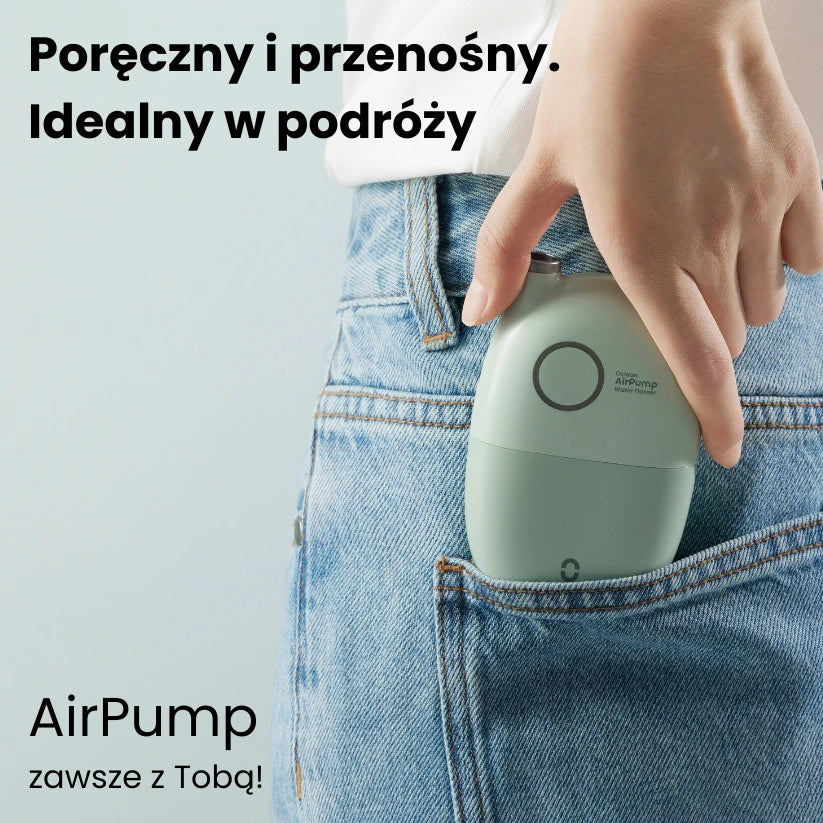 Irygator dentystyczny Oclean AirPump A10 z 2 dyszami