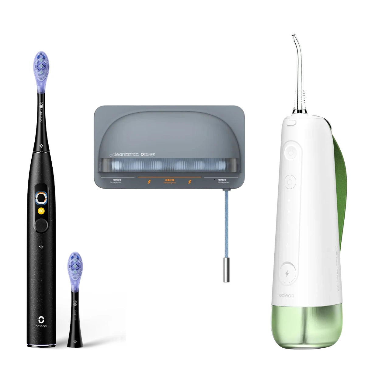 Zestaw Oclean X Ultra 20 + irygator W10 + uchwyt dezynfekujący S1