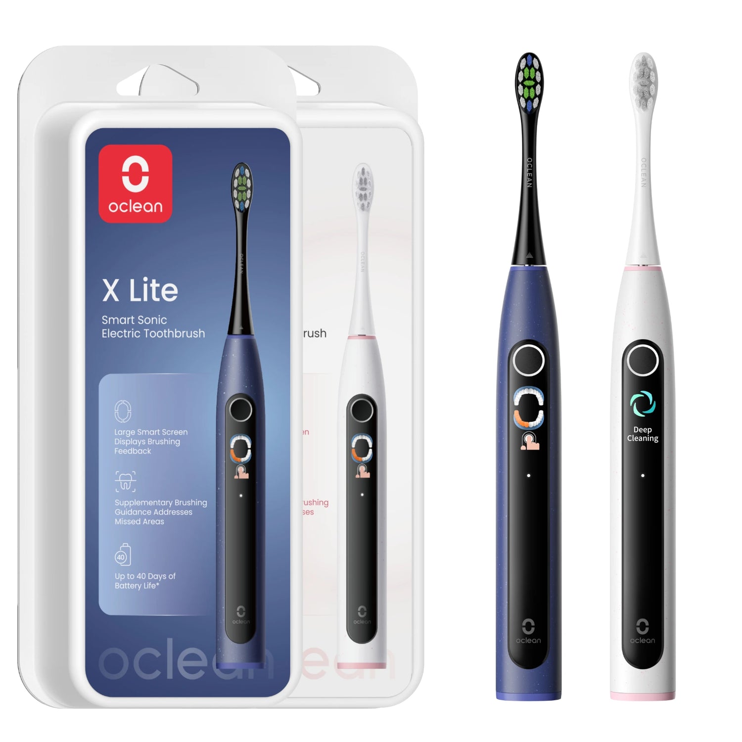 Zestaw 2 szczoteczki Oclean X Lite